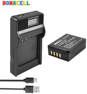 Bonacell Voor Fujifilm NP-W126 NP-W126S Batterij + Lcd Charger Vervanging Voor Fujifilm X-M1 X-A1 X-T1 X-E1 X-Pro2 Np W126 1 accu lader