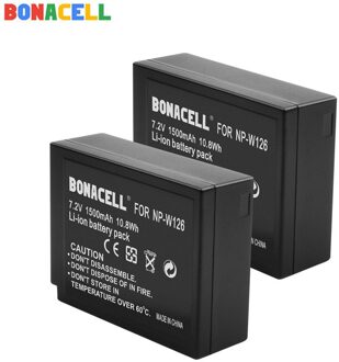 Bonacell Voor Fujifilm NP-W126 NP-W126S Batterij + Lcd Charger Vervanging Voor Fujifilm X-M1 X-A1 X-T1 X-E1 X-Pro2 Np W126 2 accu