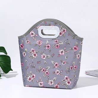Bonamie Leuke Cartoon Flamingo Lunch Tas Geïsoleerde Tote Koeler Thermische Voedsel Picknick Ijs Zak Voor Vrouwen Kind Grote Capaciteit Pakket bloem
