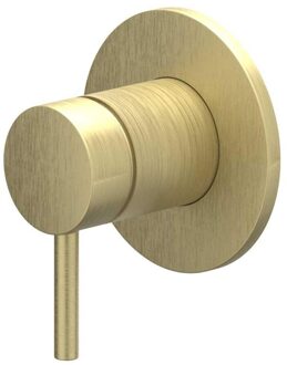 Bond Afbouwdeel - voor inbouw douchemengkraan - - eenhendel - ronde rozet - Geborsteld mat goud PVD 6201054 Goud geborsteld