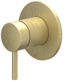 Bond Afbouwdeel - voor inbouw douchemengkraan - - eenhendel - ronde rozet - Geborsteld mat goud PVD 6201054 Goud geborsteld