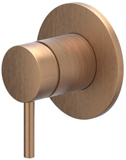 Bond Afbouwdeel - voor inbouw douchemengkraan - - eenhendel - ronde rozet - Geborsteld mat koper PVD 6201055 Koper geborsteld