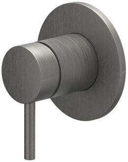 Bond Afbouwdeel - voor inbouw douchemengkraan - - eenhendel - ronde rozet - Geborsteld metal black PVD 6201056 Metal black geborsteld (antraciet)