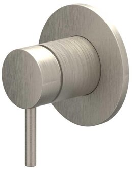 Bond Afbouwdeel - voor inbouw douchemengkraan - eenhendel - ronde rozet - Geborsteld nickel PVD 6201053 Nickel geborsteld (RVS)