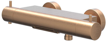 Bond Badthermostaatkraan opbouw - Cooltouch - cascade uitloop - Geborsteld mat koper PVD 6301055 Koper geborsteld