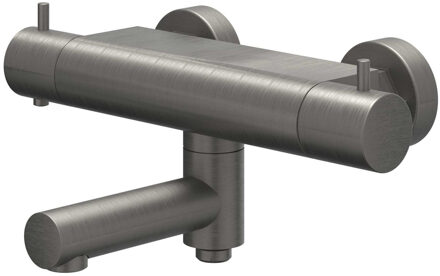 Bond Badthermostaatkraan opbouw - draaibare baduitloop - omstel - Cooltouch - Geborsteld metal black PVD 6301006 Metal black geborsteld (antraciet)