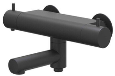 Bond Badthermostaatkraan opbouw - draaibare baduitloop - omstel - Cooltouch - Mat zwart PED 6301002 Zwart mat