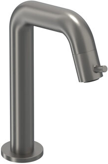 Bond Fonteinkraan Contour - opbouw - laag - Geborsteld metal black PVD 6401206 Metal black geborsteld (antraciet)