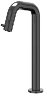 Bond Fonteinkraan Contour - opbouw - verhoogd - Zwart chroom PVD 6401257 Zwart Chroom glans