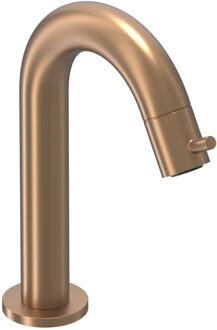 Bond Fonteinkraan - gebogen - opbouw - laag - Geborsteld mat koper PVD 6401055 Koper geborsteld