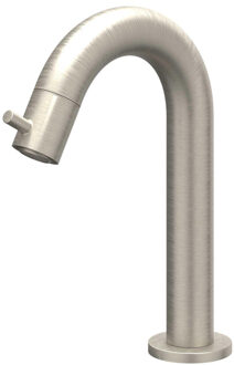Bond Fonteinkraan - gebogen - opbouw - laag - Geborsteld nickel PVD 6401053 Nickel geborsteld (RVS)