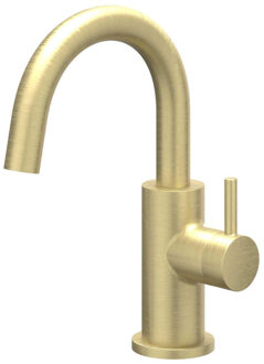 Bond Fonteinkraan - opbouw - middelhoog - draaibare uitloop - Geborsteld mat goud PVD 6401154 Goud geborsteld