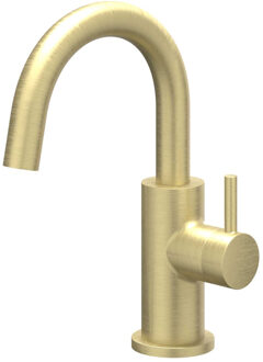 Bond Fonteinkraan - opbouw - middelhoog - draaibare uitloop - Geborsteld mat goud PVD 6401154 Goud geborsteld