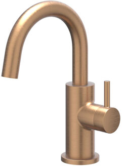Bond Fonteinkraan - opbouw - middelhoog - draaibare uitloop - Geborsteld mat koper PVD 6401155 Koper geborsteld