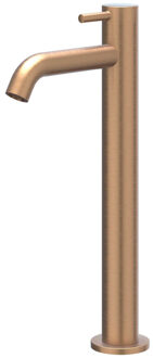 Bond Fonteinkraan - opbouw - verhoogd - Geborsteld mat koper PVD 6401305 Koper geborsteld