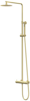 Bond Regendoucheset - opbouw - 30cm slim hoofddouche - staafmodel handouche Geborsteld mat goud PVD CSB1MPAC Goud geborsteld PVD
