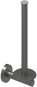 Bond reserverolhouder geschikt voor wandmontage, 2 rollen 22,9 cm, chroom, geborsteld metal black PVD