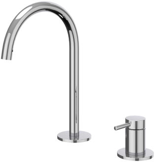 Bond Wastafelmengkraan - 2-gats - bladmontage - uitloop - coldstart - Chroom 6100301