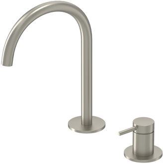 Bond Wastafelmengkraan - 2-gats - bladmontage - uitloop - coldstart - Geborsteld nickel PVD 6100303 Nickel geborsteld (RVS)
