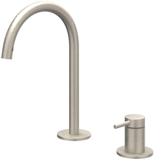 Bond Wastafelmengkraan - 2-gats - bladmontage - uitloop - coldstart - Geborsteld nickel PVD 6100303 Nickel geborsteld (RVS)