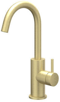 Bond Wastafelmengkraan - opbouw - draaibare uitloop - coldstart - Geborsteld mat goud PVD 6100254 Goud geborsteld