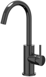 Bond Wastafelmengkraan - opbouw - draaibare uitloop - coldstart - Zwart chroom PVD 6100257 Zwart Chroom glans