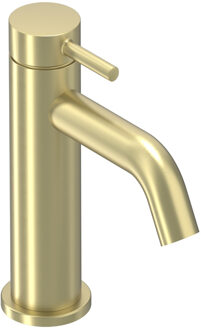 Bond Wastafelmengkraan - opbouw - laag - coldstart - Geborsteld mat goud PVD 6100104 Goud geborsteld