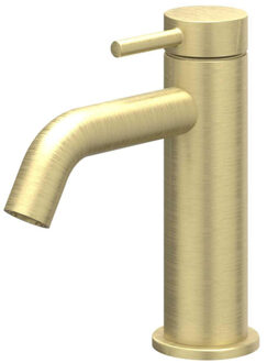 Bond Wastafelmengkraan - opbouw - laag - coldstart - Geborsteld mat goud PVD 6100104 Goud geborsteld