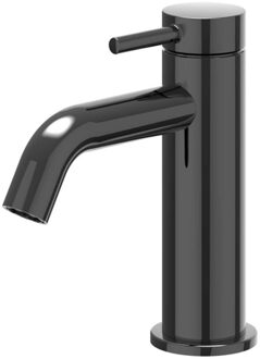 Bond Wastafelmengkraan - opbouw - laag - coldstart - Zwart chroom PVD 6100107 Zwart Chroom glans