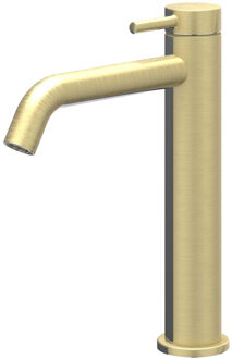 Bond Wastafelmengkraan - opbouw - middelhoog - coldstart - Geborsteld mat goud PVD 6100154 Goud geborsteld