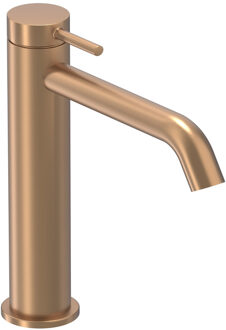 Bond Wastafelmengkraan - opbouw - middelhoog - coldstart - Geborsteld mat koper PVD 6100155 Koper geborsteld