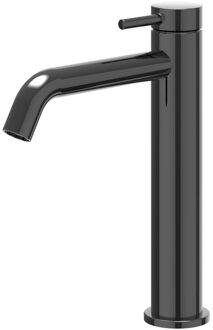 Bond Wastafelmengkraan - opbouw - middelhoog - coldstart - Zwart chroom PVD 6100157 Zwart Chroom glans