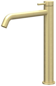 Bond Wastafelmengkraan - opbouw - verhoogd - coldstart - Geborsteld mat goud PVD 6100204 Goud geborsteld
