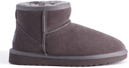 "Bondi" Australië Korte Schapenvacht Enkellaars, Grijs - EU 48.5 / UK 13