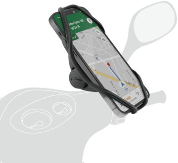 Bone Bike Tie 4 Telefoonhouder Scooter Universeel - Zwart - One size