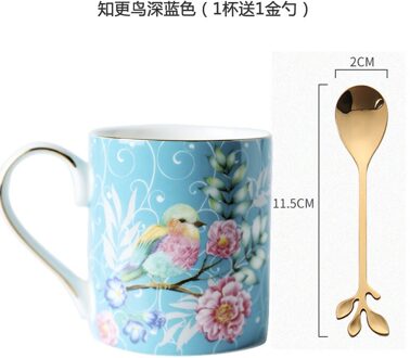 Bone China Mok Nordic Ins Koffie Beker Met Lepel stijl 2