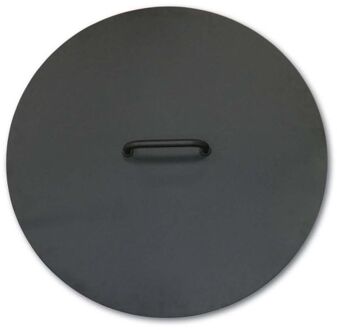 BonFeu BonBiza Deksel Ø80 cm - L 80 x B 80 x H 9 cm - Staal - Zwart