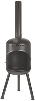 BonFeu Terrashaard Bonfeu BonBono (H 165 Ø 45 cm) Zwart