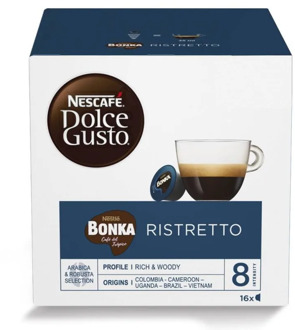 Bonka Ristretto 16 units Dolce Gusto cafe de la marca Bonka.