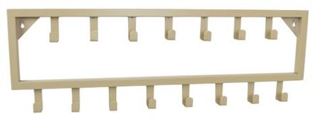 Bono Kapstok - Beige - Metaal - 15 haken - 80x26x4