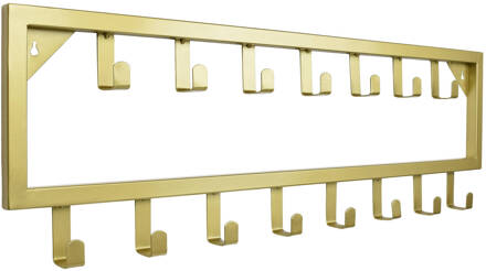 Bono Kapstok - Goud - Metaal - 15 haken - 80x26x4