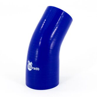 Bonrath Siliconen slang Reducer 45 graden bocht - Lengte:50mm - Ø89>51mm