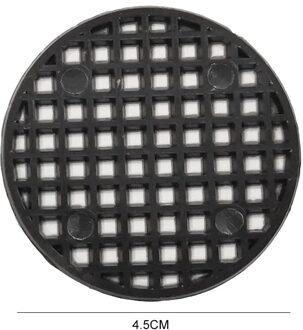 Bonsai Mesh Mat Met Pot Gat Van 50 Stuks. Tapijt Met Lagere Grid Te Voorkomen Bodem Verlies Ademend Joint (Zwart) 4.5cm 50stk