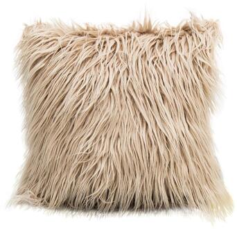 Bont Kussensloop Kussenhoes Decoratieve Lange Haar Kussen Pluche Case Cover Kussen Geval Kussensloop Vierkante 17.7*17.7 Inch 4