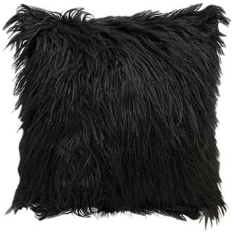 Bont Kussensloop Kussenhoes Decoratieve Lange Haar Kussen Pluche Case Cover Kussen Geval Kussensloop Vierkante 17.7*17.7 Inch 6