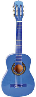 Bontempi Houten gitaar - blauw - 75 cm