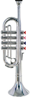 Bontempi Trompet - 4 Toetsen Zilverkleurig