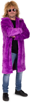 Bontjas Carnaval Heren Lang Paars Paars - Lila