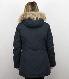 Bontjassen winterjas wooly lang - maat M Blauw