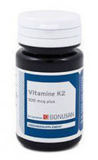 Bonusan Vitamine K2 100 mcg plus - 60 tabletten - Voedingssupplement